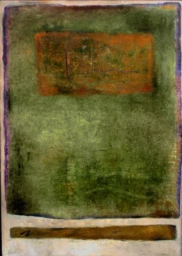 Pintura intitulada "comme un oranger" por Lydia Sivane, Obras de arte originais, Óleo Montado em Cartão