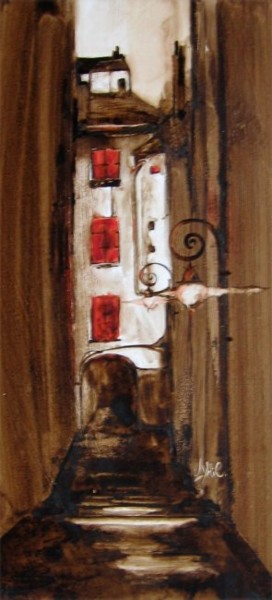 Peinture intitulée "Passage Mermet" par Lydie Lapalud, Œuvre d'art originale