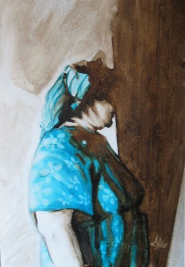Peinture intitulée "La Marocaine" par Lydie Lapalud, Œuvre d'art originale