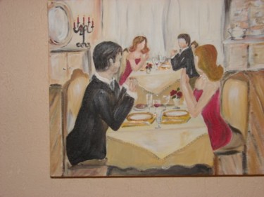Painting titled "diner surprise" by Lyl, Original Artwork, Other