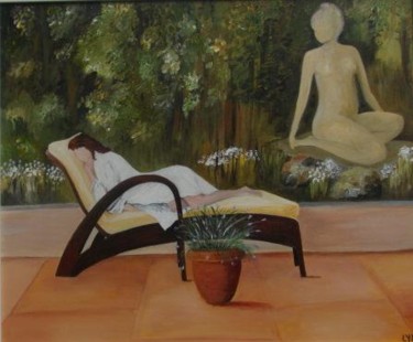 Painting titled "Sieste" by Lyl, Original Artwork