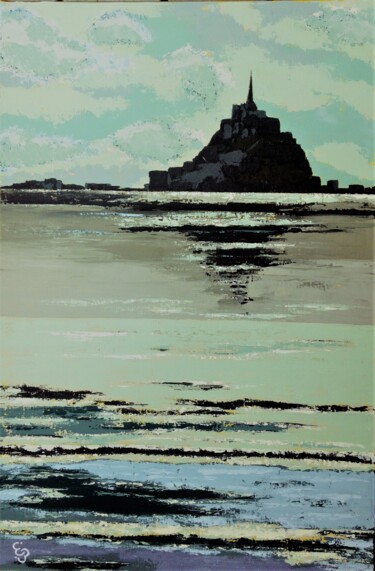 Painting titled "Le Mont" by 'Lyn', Original Artwork