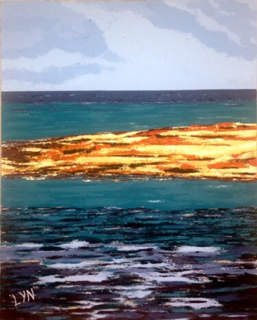 Painting titled "Rivage Tunisien" by 'Lyn', Original Artwork