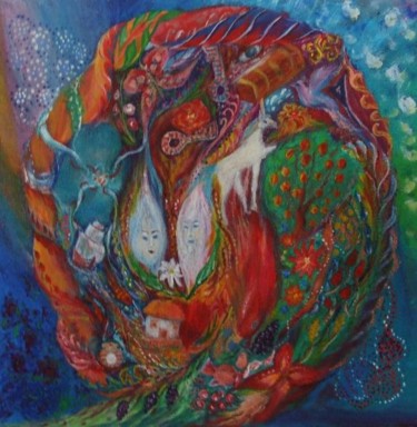 Картина под названием "остров блаженства" - Ольга Цигипко, Подлинное произведение искусства