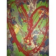 Painting titled "Love" by Lynch, Original Artwork, Oil