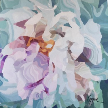 Pintura intitulada "Paeonia" por Lynda Gagnon, Obras de arte originais, Acrílico