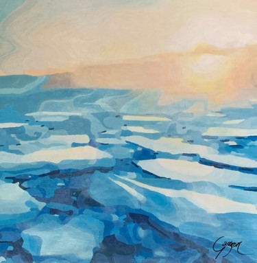 Peinture intitulée "Solstice" par Lynda Gagnon, Œuvre d'art originale, Acrylique