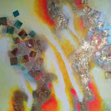 Коллажи под названием "Sun Flare" - Lynda Stevens, Подлинное произведение искусства, Коллажи