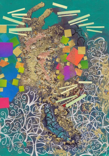 Collages intitulée "Carnival" par Lynda Stevens, Œuvre d'art originale, Collages