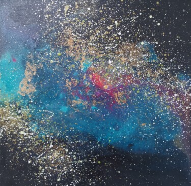 Painting titled "Nebula 3" by Lynda Stevens, Original Artwork, Acrylic