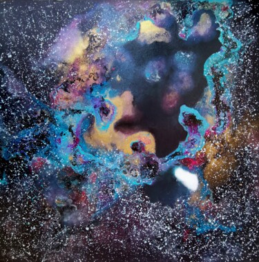 Pintura intitulada "Cosmos: Out of the…" por Lynda Stevens, Obras de arte originais, Acrílico