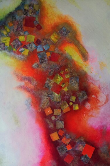 Malerei mit dem Titel "Heat Flash" von Lynda Stevens, Original-Kunstwerk, Acryl