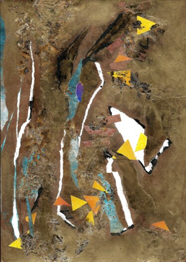 Collages titled "Negative Kite" by Lynda Stevens, Original Artwork, Collages