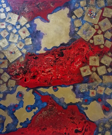 Картина под названием "Cardinal Moments" - Lynda Stevens, Подлинное произведение искусства, Акрил