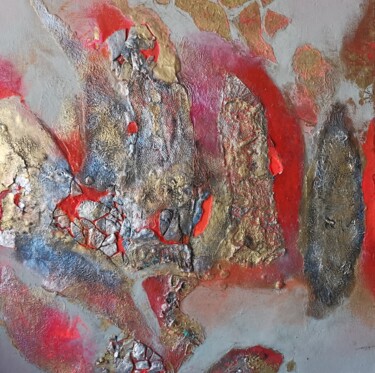 Collages titled "Magma pools" by Lynda Stevens, Original Artwork, Collages