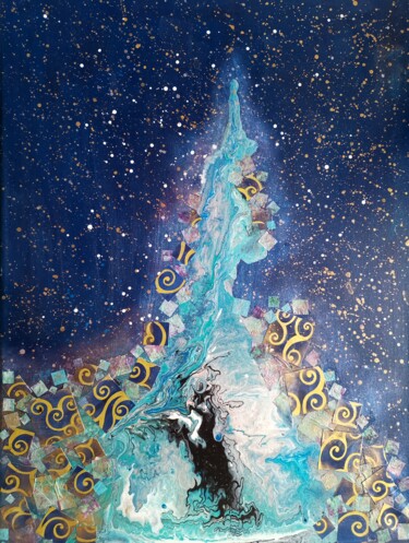 Collages titled "Out of the starry n…" by Lynda Stevens, Original Artwork, Collages