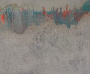 Schilderij getiteld "Curtain Haze" door Lynda Stevens, Origineel Kunstwerk, Acryl