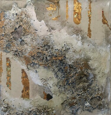 "Eroded Columns" başlıklı Kolaj Lynda Stevens tarafından, Orijinal sanat, Akrilik