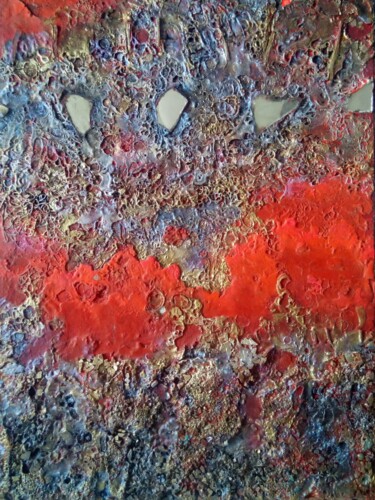 Painting titled "Torrent" by Lynda Stevens, Original Artwork, Acrylic