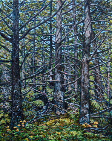 Painting titled "meshed-by-lynden-co…" by Lynden Cowan, Original Artwork, Oil
