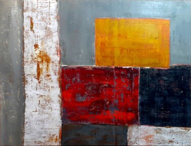 Pittura intitolato "cubes" da Lyne Mangin, Opera d'arte originale, Acrilico