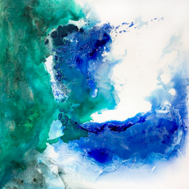 Pittura intitolato "Crashing To Shore" da Lynne Godina-Orme, Opera d'arte originale, Acrilico