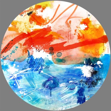 Arts numériques intitulée "Follow The Sun" par Lynne Godina-Orme, Œuvre d'art originale, Peinture numérique