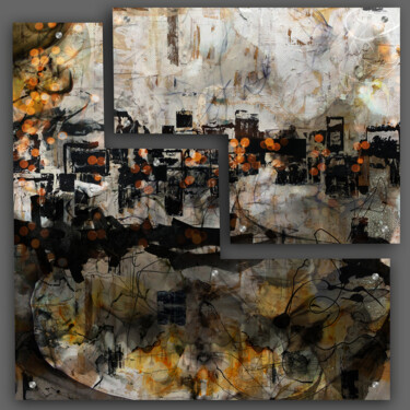 Digital Arts titled "Party Til Dawn - Di…" by Lynne Godina-Orme, Original Artwork, 2D Digital Work Mounted on Plexiglass