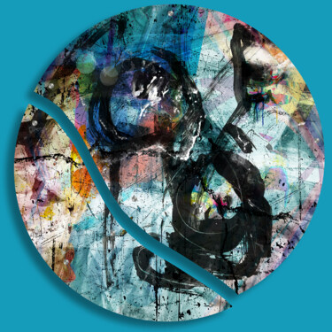 Digital Arts titled "Colour In Your Life…" by Lynne Godina-Orme, Original Artwork, 2D Digital Work Mounted on Plexiglass