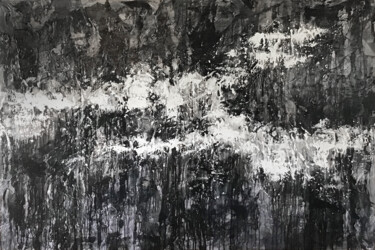 제목이 "Midnight Moonlight"인 미술작품 Lynne Godina-Orme로, 원작, 아크릴 나무 들것 프레임에 장착됨