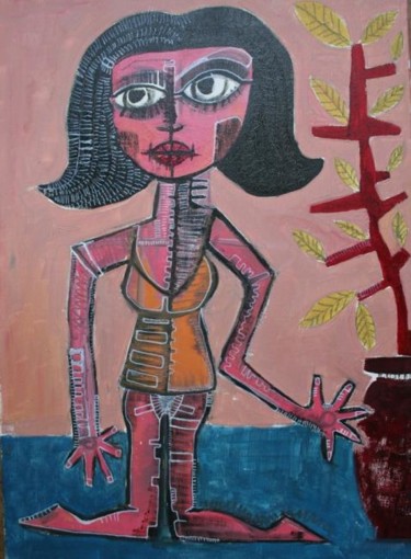 Peinture intitulée "Nina" par Lyonel Thouvenot, Œuvre d'art originale