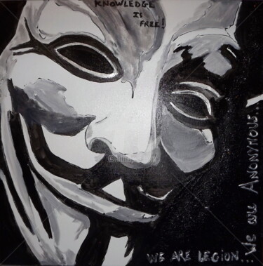 Painting titled "Anonymous V.2" by Lyric.P / H, Original Artwork, Acrylic
