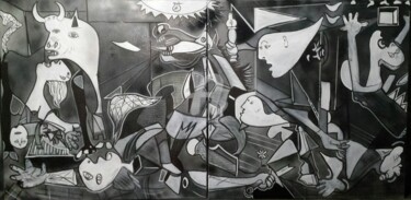 Malerei mit dem Titel "Picasso - Guernica…" von Lyric.P / H, Original-Kunstwerk, Acryl