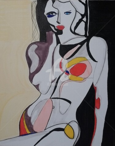 Painting titled "Enyo" by Lyric.P / H, Original Artwork, Marker