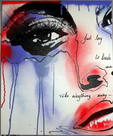 Ζωγραφική με τίτλο "Try..." από Lyric.P / H, Αυθεντικά έργα τέχνης, Airbrush