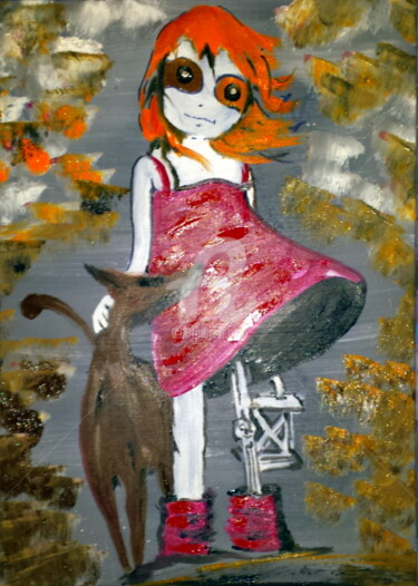 Malerei mit dem Titel "I fly" von Lyric.P / H, Original-Kunstwerk, Acryl