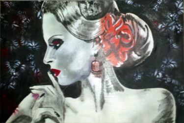 Peinture intitulée "Flamenco" par Lyric.P / H, Œuvre d'art originale