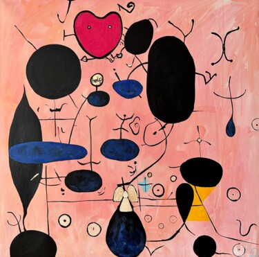Картина под названием "Помощь в любовных д…" - Lysa Ostin, Подлинное произведение искусства, Акрил