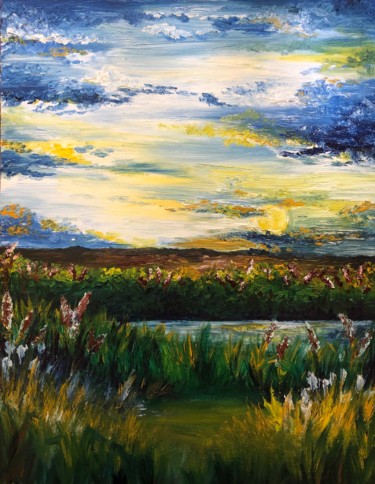 "Summer Landscape" Картина под названием ""Summer Landscape"" - Valeria Lysenko, Подлинное произведение искусства, Масло