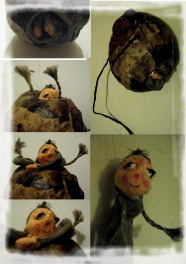 Sculpture intitulée "Marionnette articul…" par Dominique Lysiak, Œuvre d'art originale