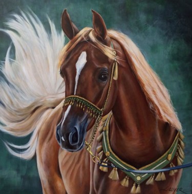 Peinture intitulée "Horse" par L.Oliver, Œuvre d'art originale, Huile