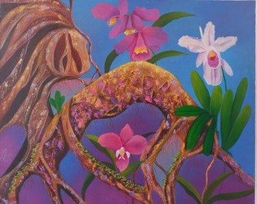 mujer Pintura titulada "mujer" por Liz Tania Diaz Vela, Obra de arte original, Oleo