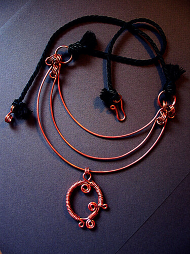 Design titled "Copper necklace I" by Lyubomir Naydenov, Original Artwork