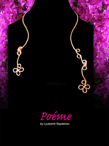 Design intitolato "Copper necklace IV" da Lyubomir Naydenov, Opera d'arte originale, Collane