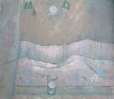Картина под названием ""Белая ночь"" - Lyubov Yevstratova - (Любовь Евстратова), Подлинное произведение искусства, Масло