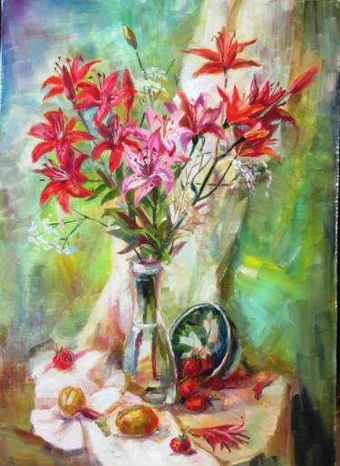 Painting titled "2" by Lyudmila Aytuarova, Original Artwork, Oil