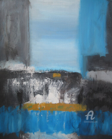 Painting titled ""Blue distance" \bl…" by Lyudmila Belenkina, Original Artwork, Acrylic