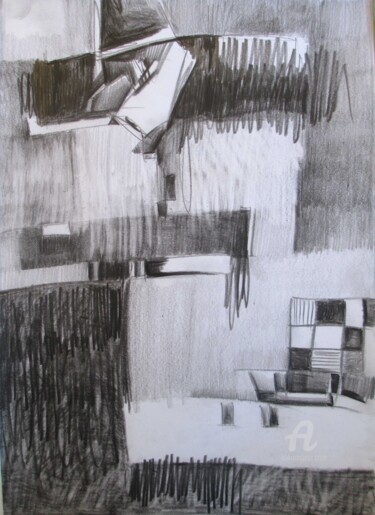 Drawing titled ""Find Peace of Mind"" by Lyudmila Belenkina, Original Artwork, Graphite