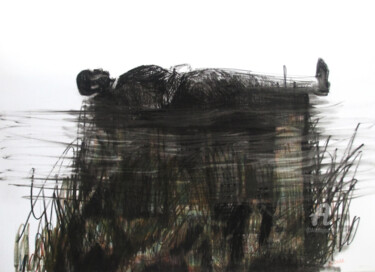 Рисунок под названием ""#SIMPLEPEOPLE 2"" - Lyudmila Belenkina, Подлинное произведение искусства, Древесный уголь