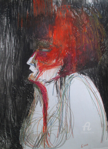 Рисунок под названием ""#SIMPLEPEOPLE 5"" - Lyudmila Belenkina, Подлинное произведение искусства, Пастель